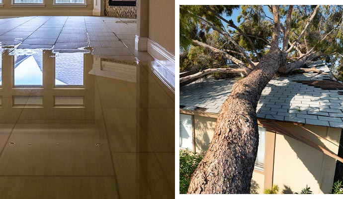 Flood and storm damage restoration service