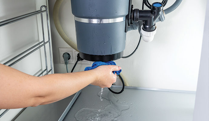 Water leaking from appliance